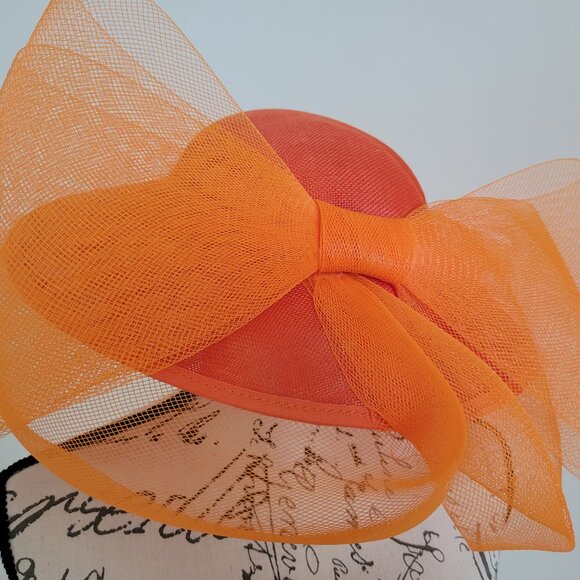 Paris Hand-Made Large Brim Ruffle Organza Hat | Elegant Fascinator for Derby main image 4